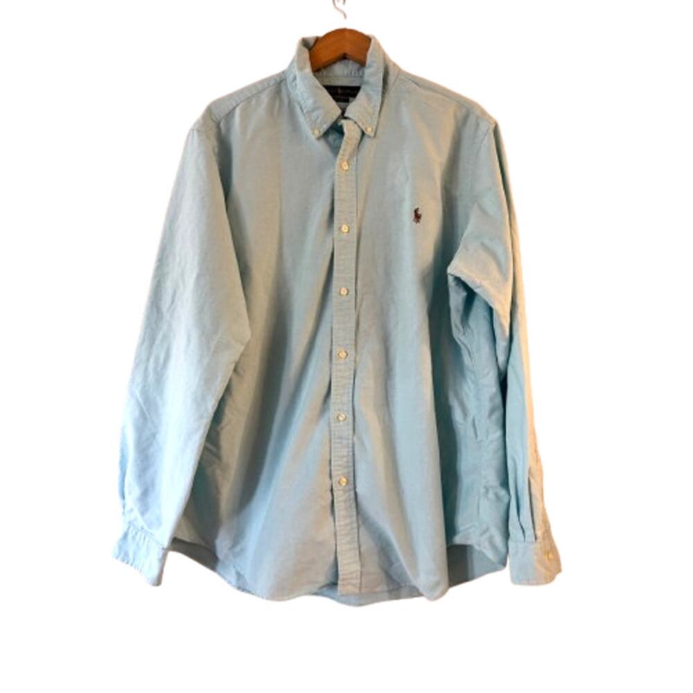 Ralph Lauren Men's Classic Fit Oxford Button Down Shirt XXL Green Long Sleeve